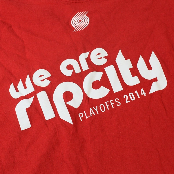 We Are Rip City Playoff 2014 T-Shirt Adult L 100% Cotton Gildan Heavy