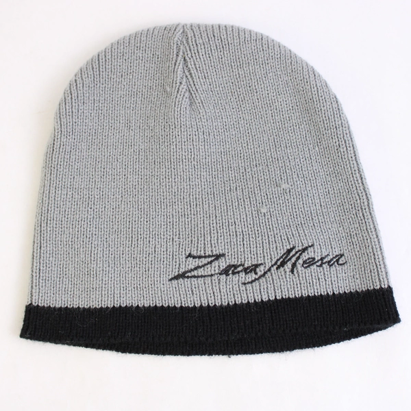 Zaca Mesa Winery Gray and Black Knit Beanie One Size Fits Most