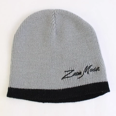 Zaca Mesa Winery Gray and Black Acrylic Knit Beanie One Size Fits Most