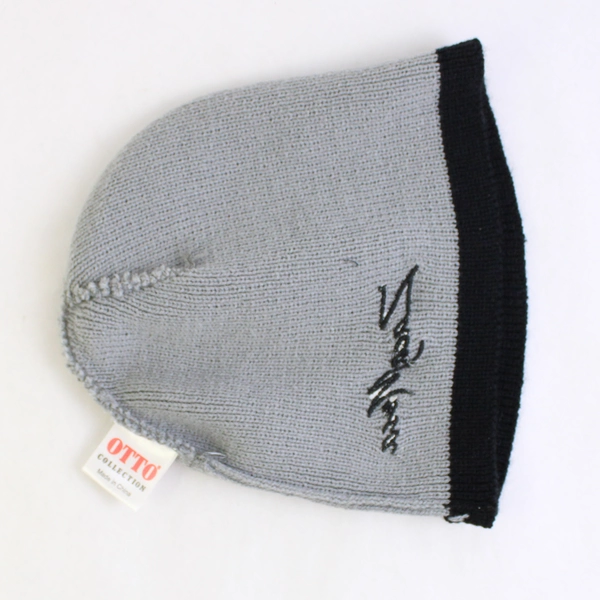 Zaca Mesa Winery Gray and Black Acrylic Knit Beanie One Size Fits Most