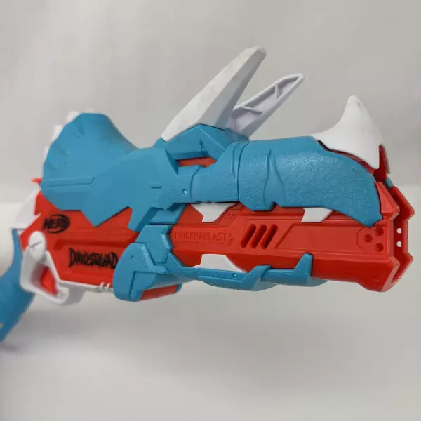 Nerf Dino Squad Tricera-Blast Soft Dart Blaster Gun