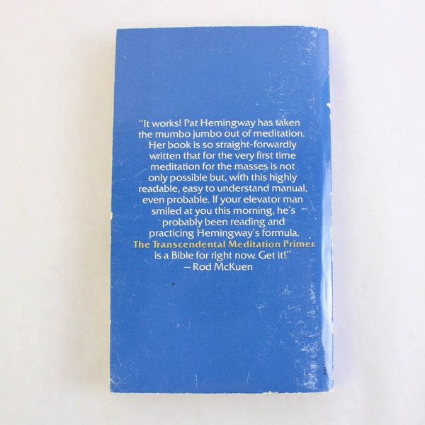 The Transcendental Meditation Primer by Patricia Drake Hemingway 1976 Paperback