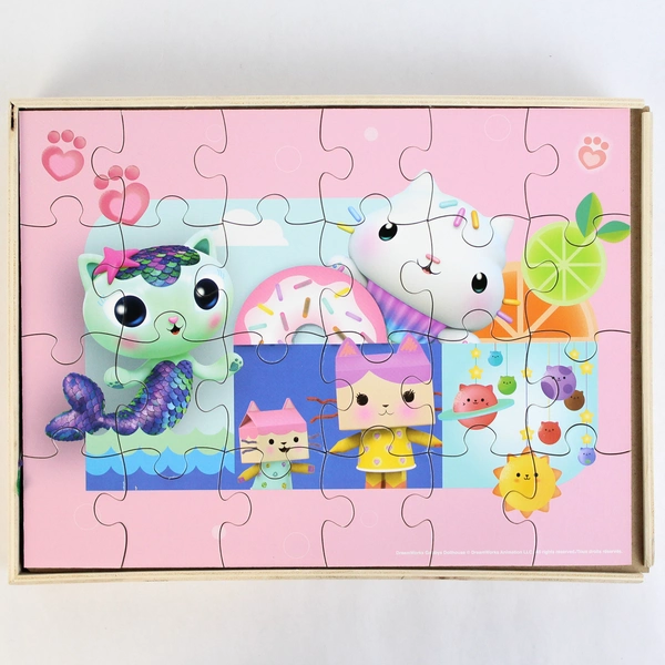 Set of 5 DreamWorks Gabby's Dollhouse Cute Kitten Children's Jigsaw Puzzles
