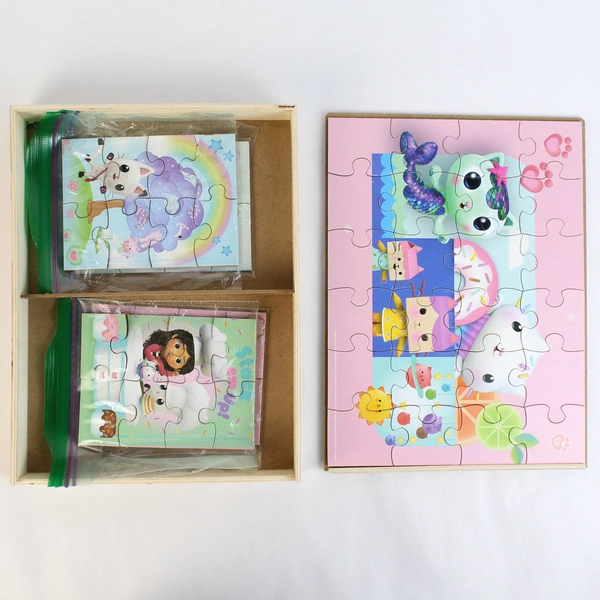 Set of 5 DreamWorks Gabby's Dollhouse Cute Kitten Children's Jigsaw Puzzles