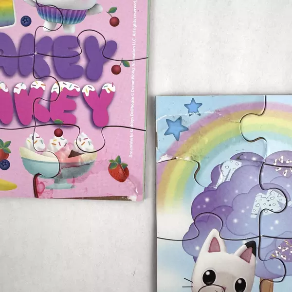 Set of 5 DreamWorks Gabby's Dollhouse Cute Kitten Children's Jigsaw Puzzles