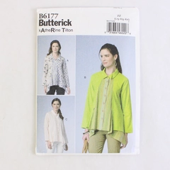 Butterick 6177 Misses Shirt Loose Fit Collared Shirt L XL 2XL Size 16-26 Uncut