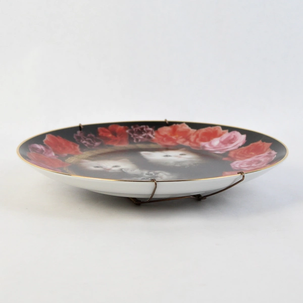 Danbury Mint Coming Up Roses Three Tiny Treasures Plate By Richard Stacks 1993