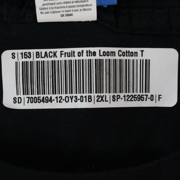 Fruit of the Loom The Dadalorian 2XL Black Graphic T-Shirt - Good Condition