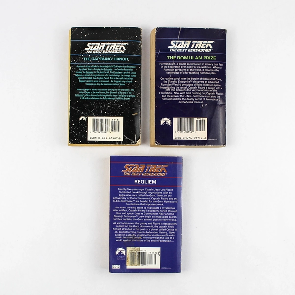 Lot Of 3 Star Trek The Next Generation Novels Various Authors 1989 - 1994 PB