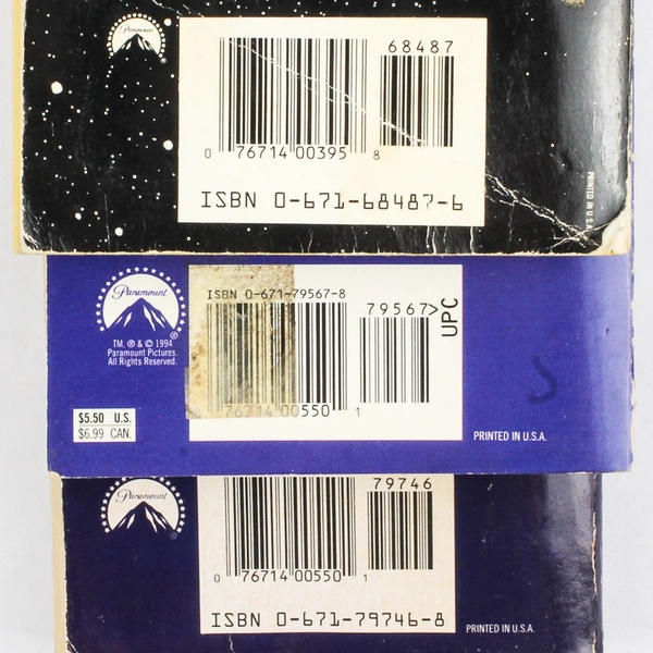 Lot Of 3 Star Trek The Next Generation Novels Various Authors 1989 - 1994 PB