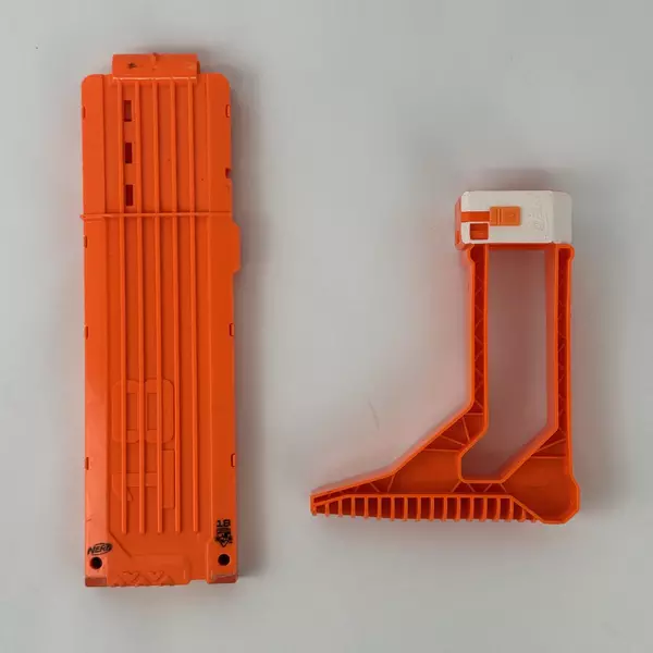 Nerf Battlescout MKII Shoulder Stock And 18 Dart Clip With No Darts