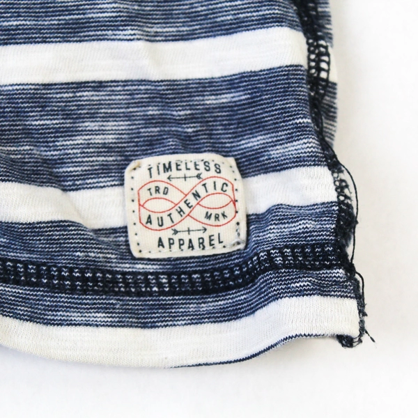 H&M Boys' Hoodie Shirt 6-8Y Blue White Striped Good Condition