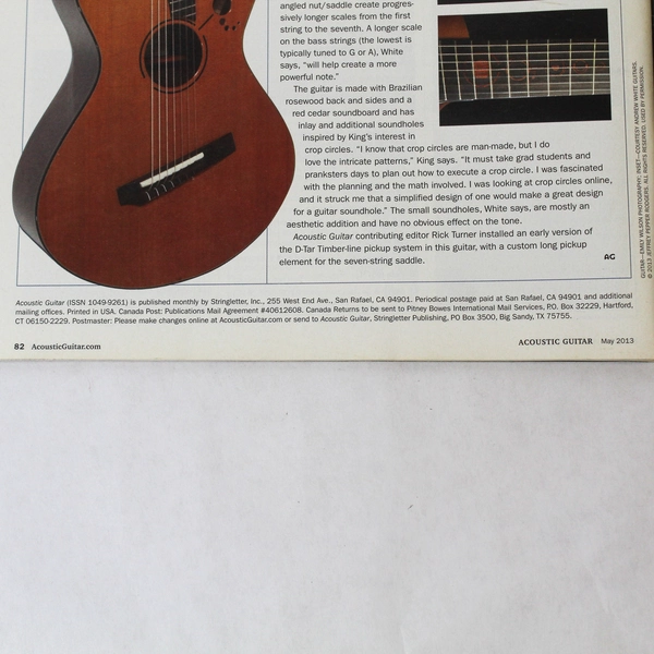 Acoustic Guitar Magazine May 2013 Kaki King Bob Dylan Home Studio Tips
