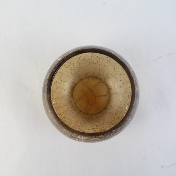 Lot of 6 Hobby Lobby Brown Glass Tea Light Candle Holders