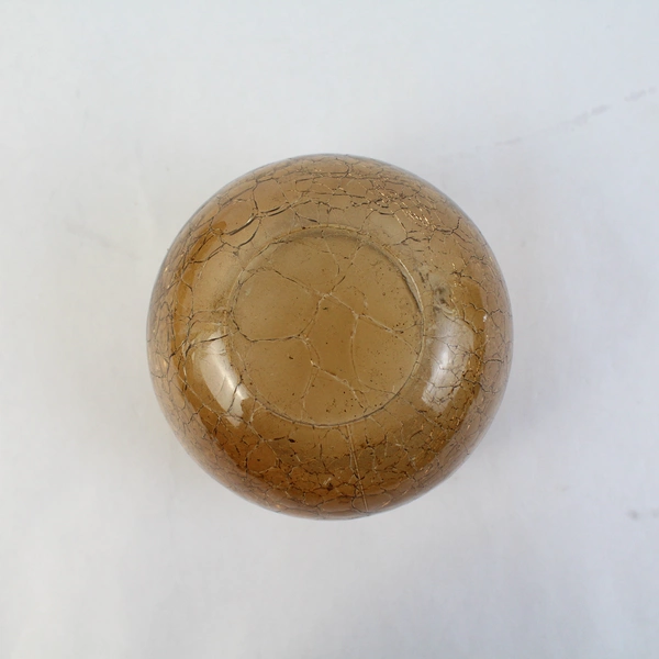 Lot of 6 Hobby Lobby Brown Glass Tea Light Candle Holders