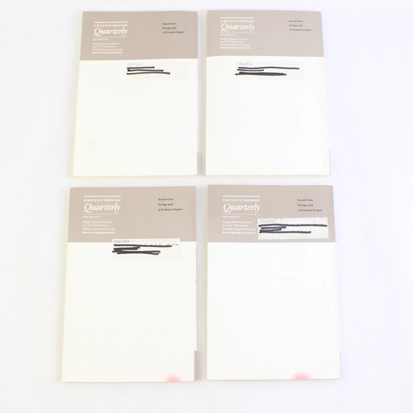 Set of 4 Oregon Historical Quarterly 1988 Vol 89 1-4 Spring Summer Fall Winter