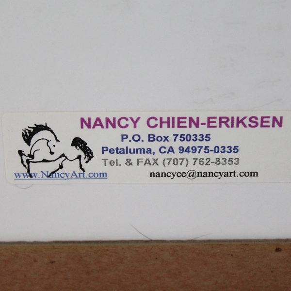 Nancy Chien Erikson Framed Tiger Print Noble Savage 1999