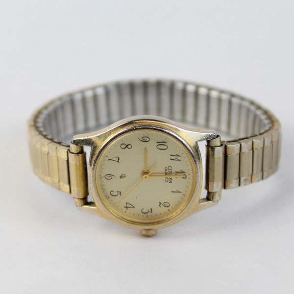 Citizen Class Women's Textured Dial Gold Watch 6031-S19163 SMW Spiedel Band