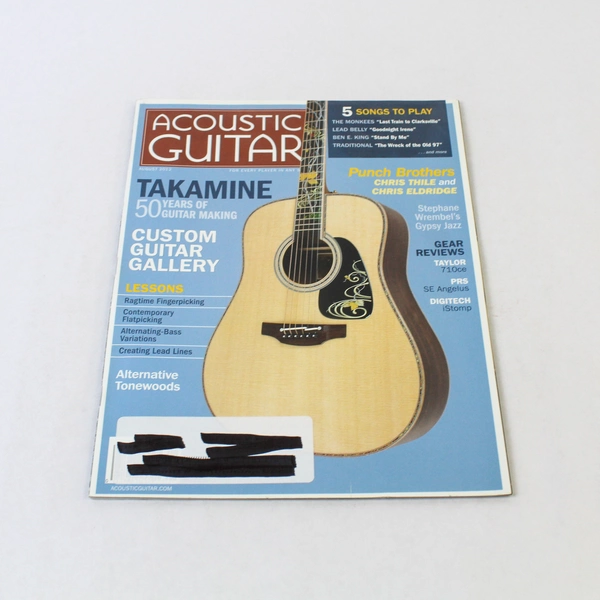 Acoustic Guitar Magazine Aug 2012: Punch Brothers & Takamine Features