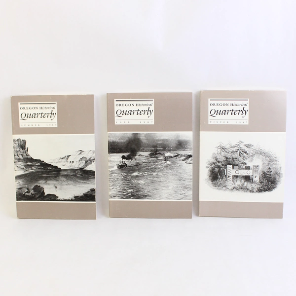 Lot of 3 Oregon Historical Quarterly 1987 Vol 88 2-4 Summer Fall Winter