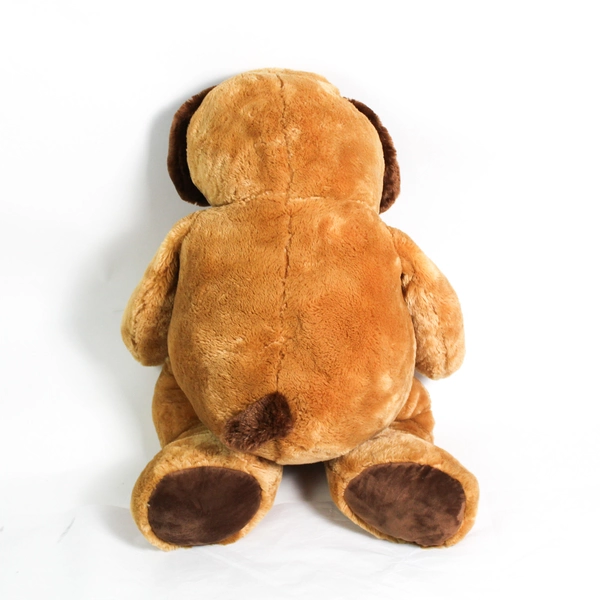 2014 Kelly Toy Stuffed Dog Large 30" Brown Dog Animal Brown Eyes Red Ribbon