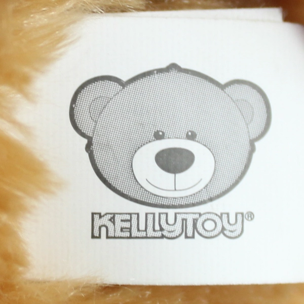 2014 Kelly Toy Stuffed Dog Large 30" Brown Dog Animal Brown Eyes Red Ribbon