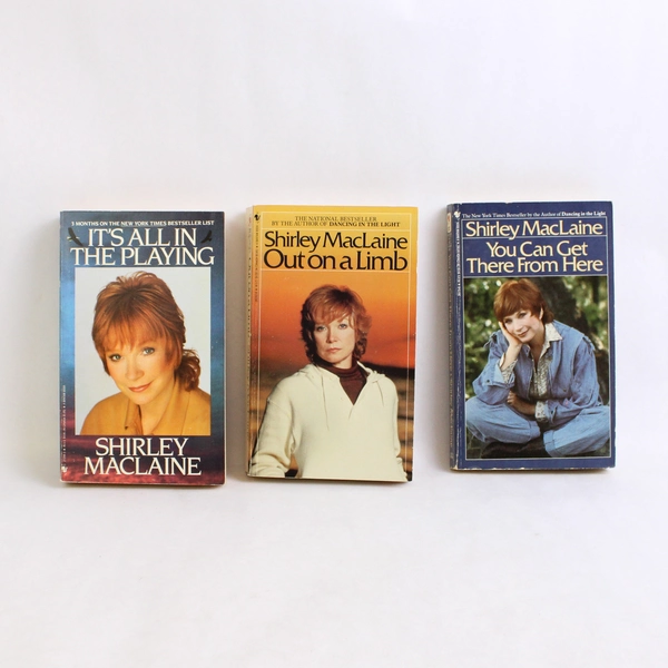 Lot of 3 Shirley MacLaine Books Published 1986 to 1988 Paperback