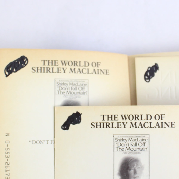 Lot of 3 Shirley MacLaine Books Published 1986 to 1988 Paperback