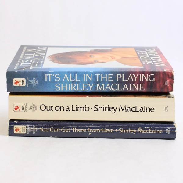 Lot of 3 Shirley MacLaine Books Published 1986 to 1988 Paperback