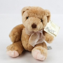 Vintage Russ Berrie & Co. Amber Plush Bear Stuffed Toy 6.5"