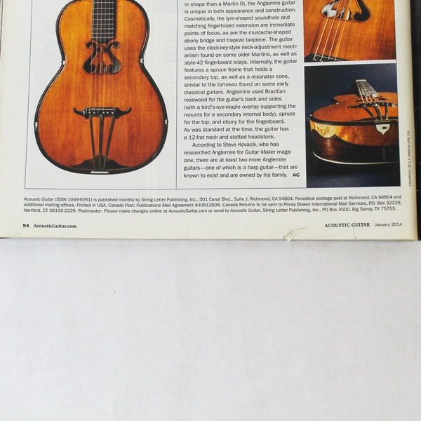 Acoustic Guitar Magazine Jan 2014 - The Howlin' Brothers & Guy Clark