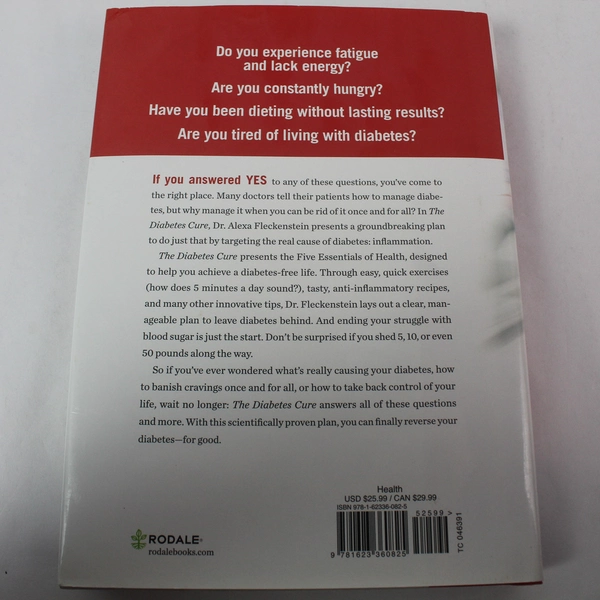 The Diabetes Cure by Alexa Fleckenstein HC - Eliminate Hunger & Lose Weight