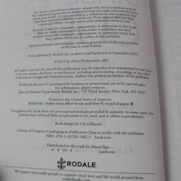 The Diabetes Cure by Alexa Fleckenstein HC - Eliminate Hunger & Lose Weight