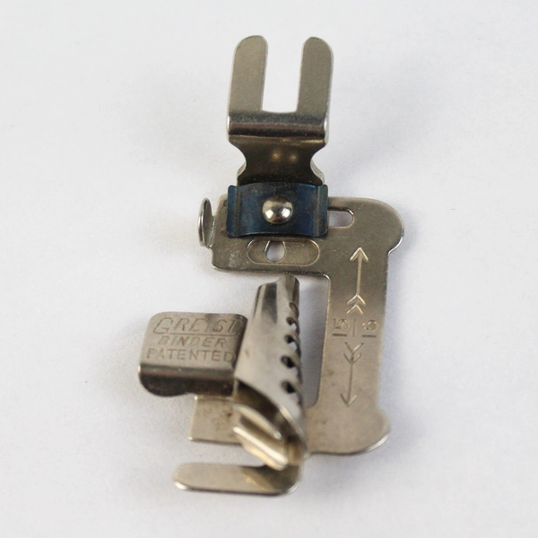 Lot of 2 Griest Metal Sewing Machine Attachments Binder Ruffler Presser Foot