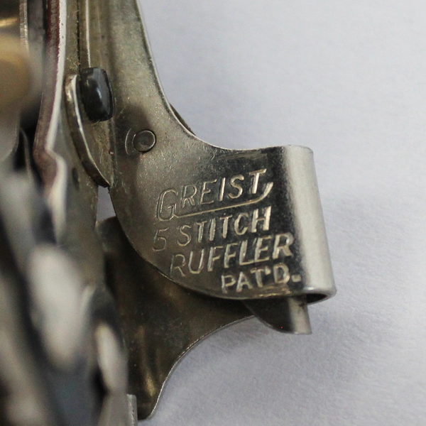 Lot of 2 Griest Metal Sewing Machine Attachments Binder Ruffler Presser Foot