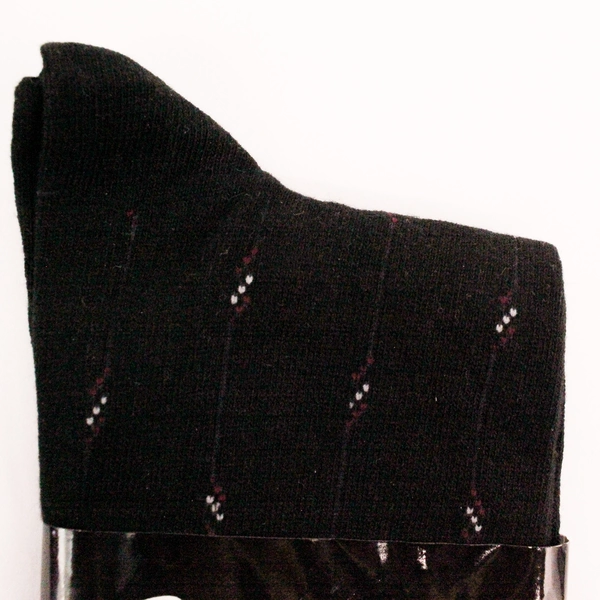 Vintage Reed St. James Black Cable Socks NWT Size 10-13 Classic Style