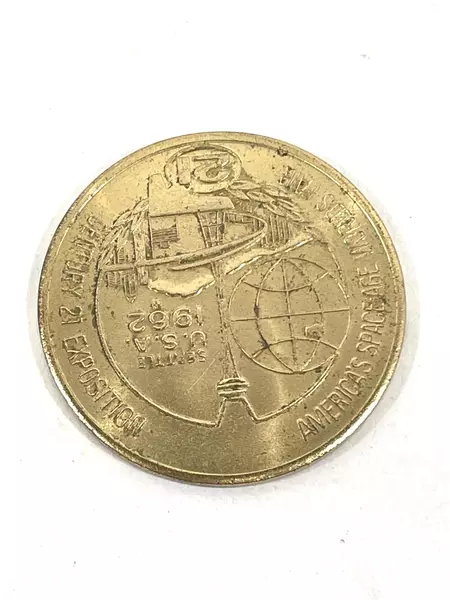 1962 Seattle World's Fair Century 21 One Dollar Token with Rust Spot