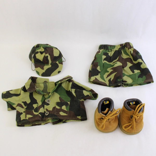 5 Piece Lot of Build-A-Bear Workshop Clothes Military Camo Outfit