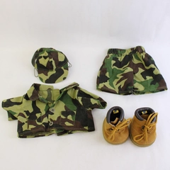 5 Piece Lot of Build-A-Bear Workshop Clothes Military Camo Outfit
