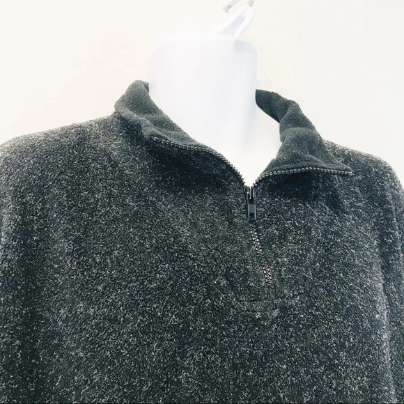 Summa Sport Men's Black 1/2 Zip Fleece Sweater Pullover Size L - Good Condition