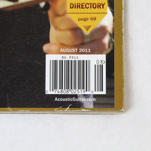 Acoustic Guitar Magazine Aug 2011 #224 Steve Earle - Good Condition