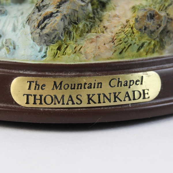 Thomas Kinkade 2008 Winter At Mountain Chapel Lights Up