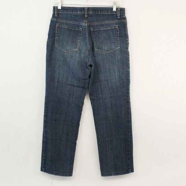 Gloria Vanderbilt Women's Size 6 Midrise Skinny Blue Jeans Pre-Owned Stains
