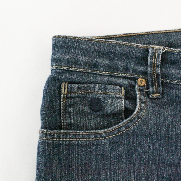 Gloria Vanderbilt Women's Size 6 Midrise Skinny Blue Jeans Pre-Owned Stains