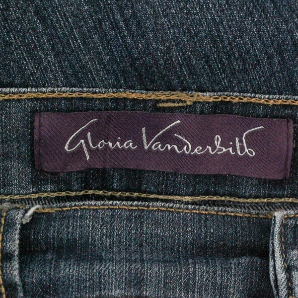 Gloria Vanderbilt Women's Size 6 Midrise Skinny Blue Jeans Pre-Owned Stains