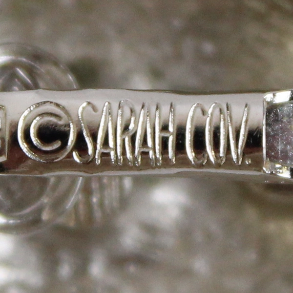 Vintage Sarah Coventry Silver Tone Apple Clip On Earrings Metal 