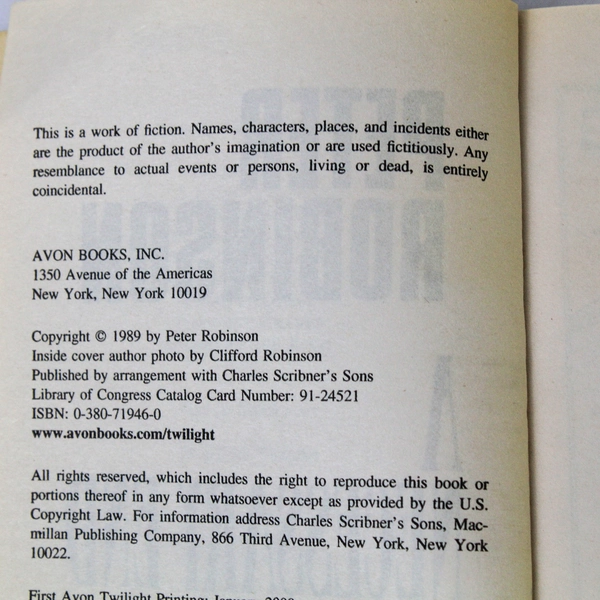 Peter Robinson A Necessary End Inspector Alan Banks Mystery Paperback