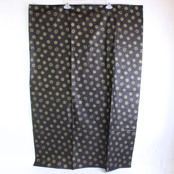 Woven Lightweight Gold Print Cotton Fabric 40" x 0.75+ Yds for Quilting Crafts