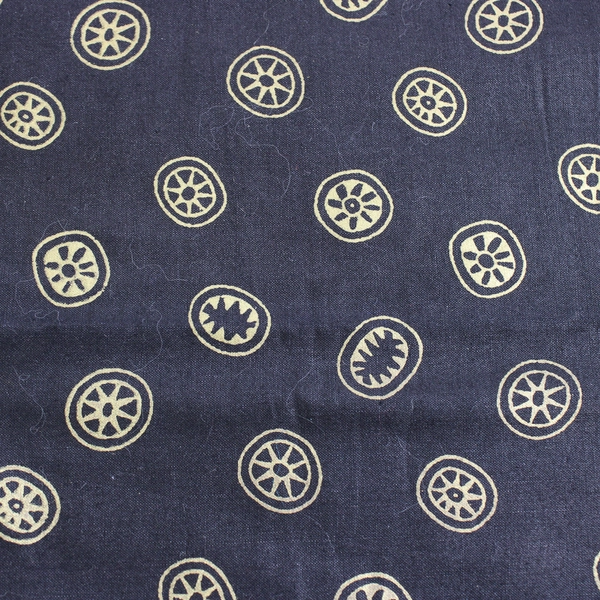 Woven Lightweight Gold Print Cotton Fabric 40" x 0.75+ Yds for Quilting Crafts