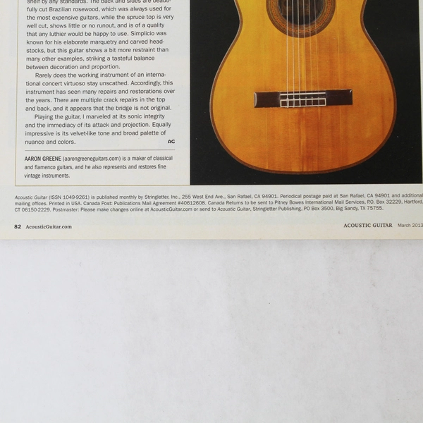 Acoustic Guitar Magazine March 2013 - Iris Dement, John Hurt, 4 Songs